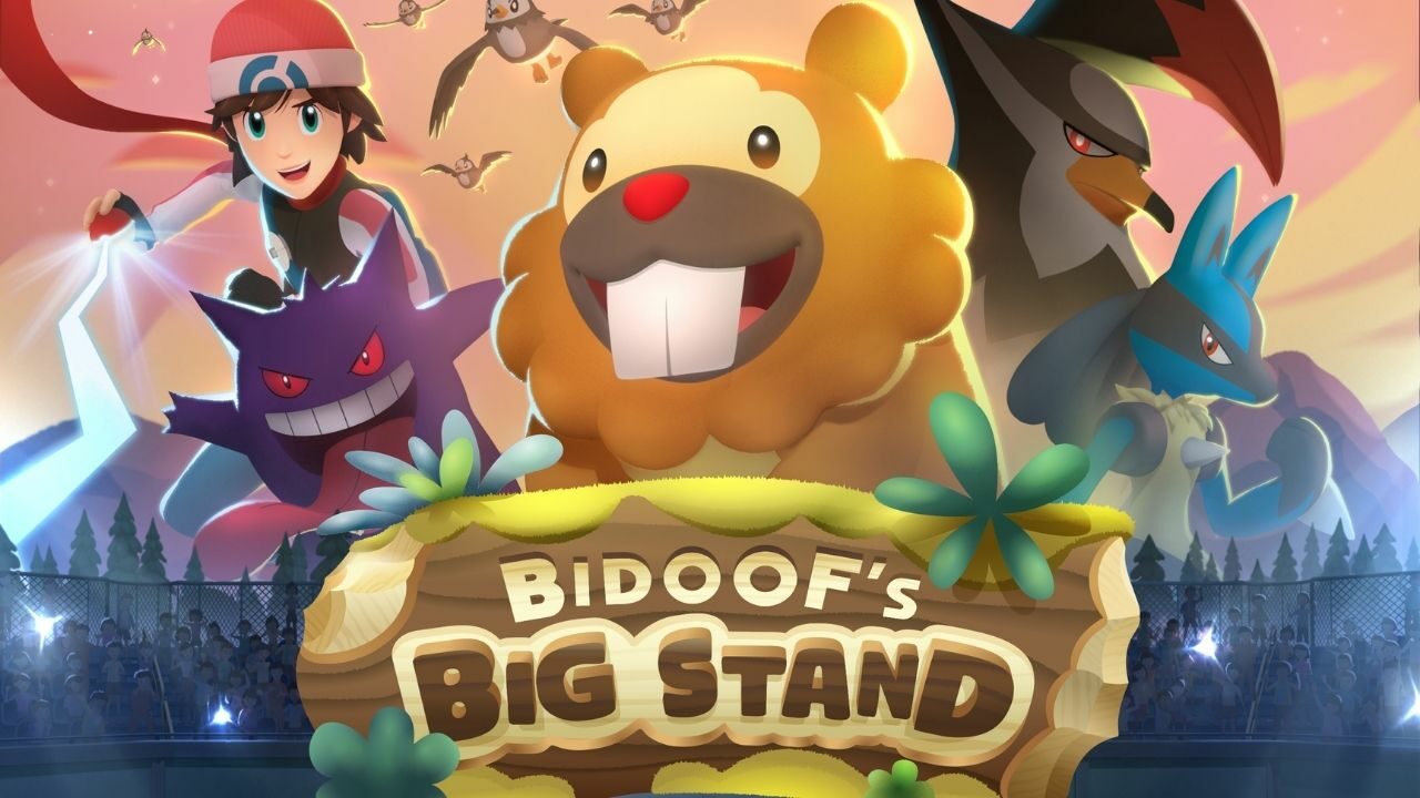 Bidoof ocupa un lugar central en la portada del último corto de anime de Pokémon