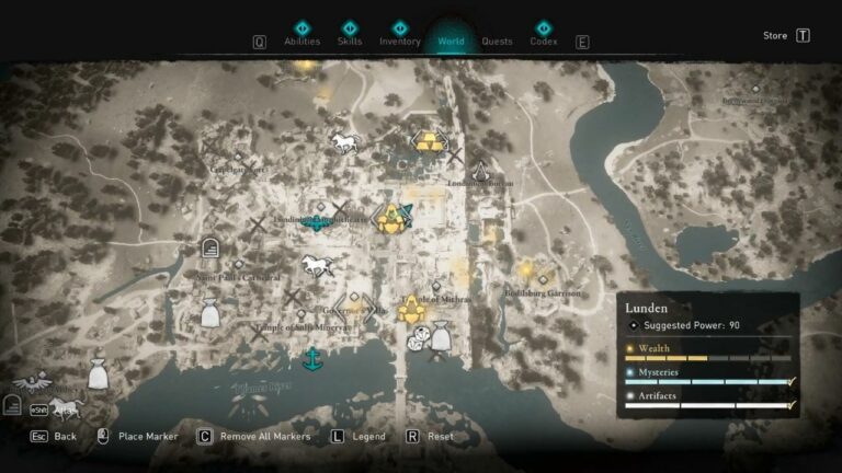 Assassin's Creed Valhalla: todos os locais de Gears na região de Lunden