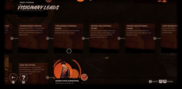 Deathloop – Revealing the control panel to shut Egor’s device down.