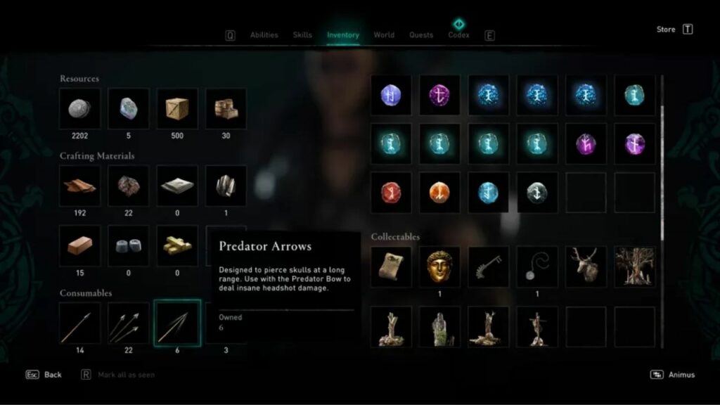 How to change arrows in AC Valhalla?