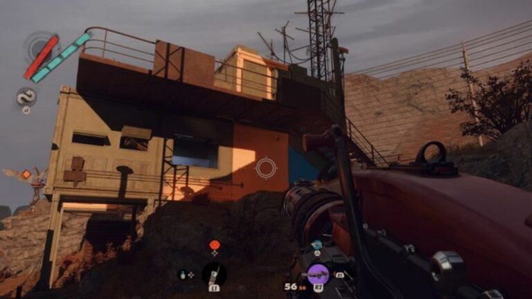 Deathloop – Revealing the control panel to shut Egor’s device down.