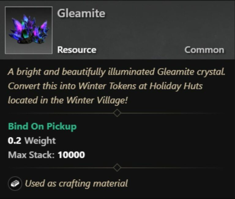 New World Gleamite Chunk Locations –Where to Find Gleamite Crystals? 