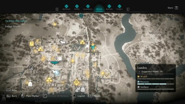 Assassin's Creed Valhalla: todos os locais de Gears na região de Lunden
