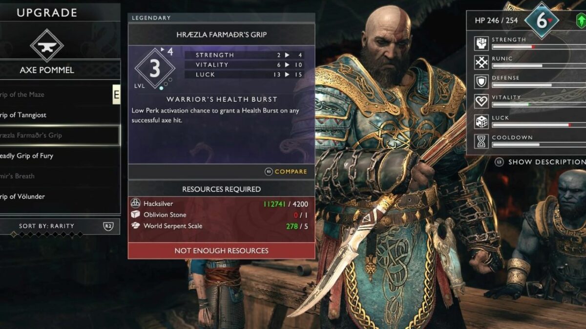 How does the Luck Stat work in God of War? How to increase it?