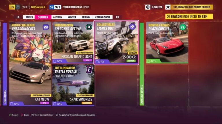 Painéis solares Forza Horizon 5 – locais, desafios e muito mais