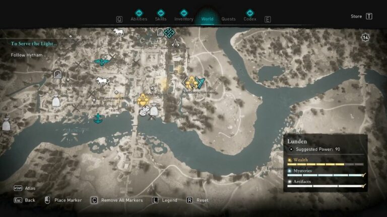 Assassin's Creed Valhalla: Alle Gears-Standorte in der Region Lunden