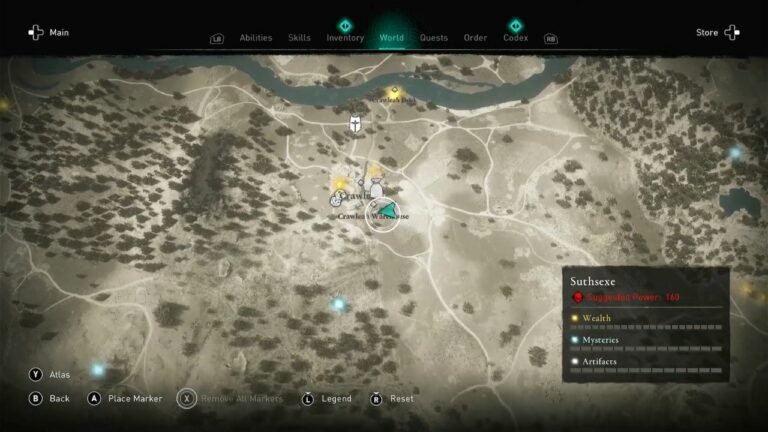 Assassin's Creed Valhalla: All Suthsexe Treasure Hoard Maps Standort