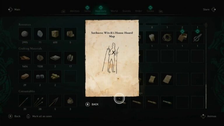 Assassin's Creed Valhalla: All Suthsexe Treasure Hoard Maps Standort