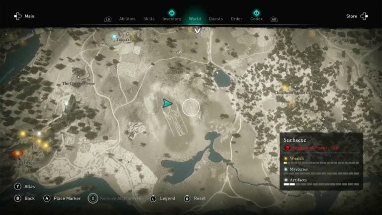 Assassin's Creed Valhalla: localização de todos os mapas do tesouro de Suthsexe