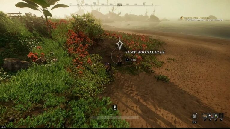 New World: The First Thing I Remember Bug - Where is Santiago Salazar?