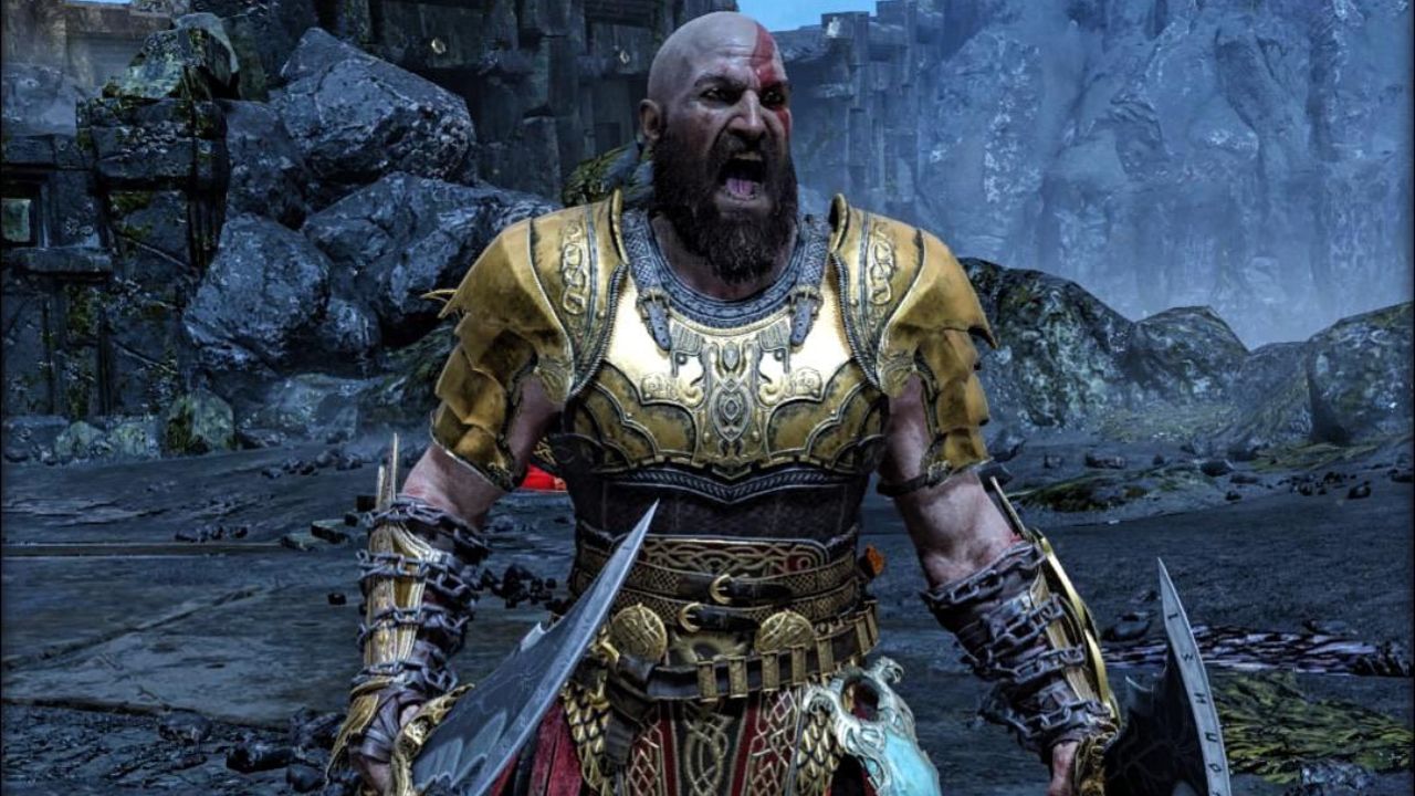 Convierte a Kratos en un mago de batalla con la armadura Valkyrie en la portada de God of War