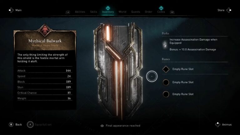 Como obter o conjunto de armadura Knight ISU em Assassin's Creed Valhalla?