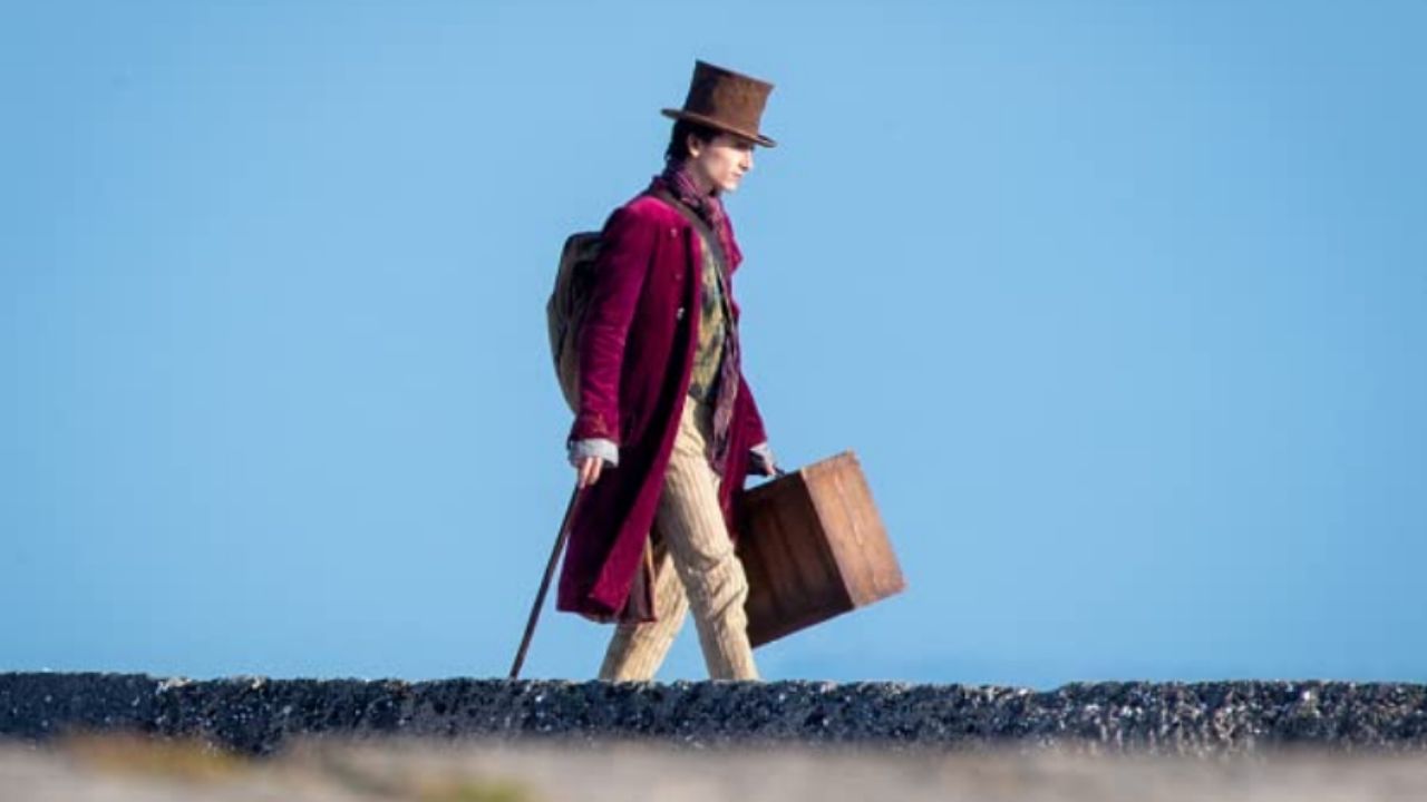 Timothée Chalamet Spotted on Set of Wonka as Filming Begins in Oxford cover
