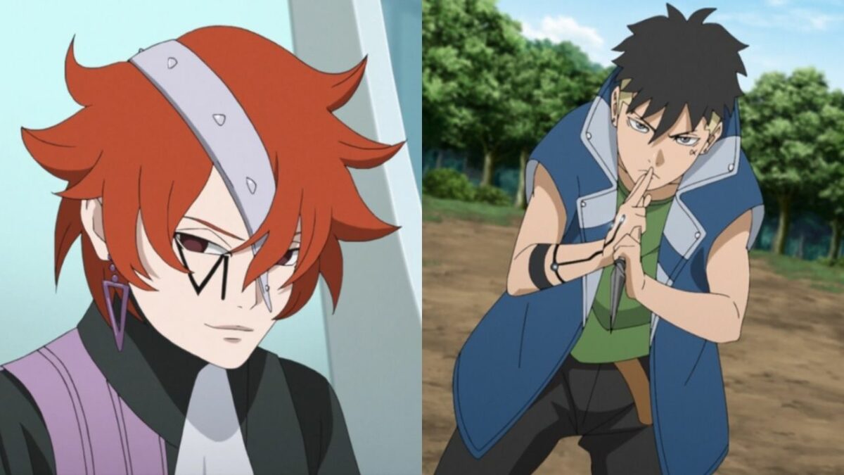 Dieux parmi Shinobi : Boruto et Kawaki contre Eida et Code.