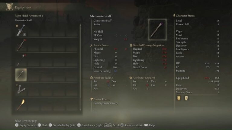 Meteorite Staff Location Guide: Get an S-Tier Staff Early in Elden Ring