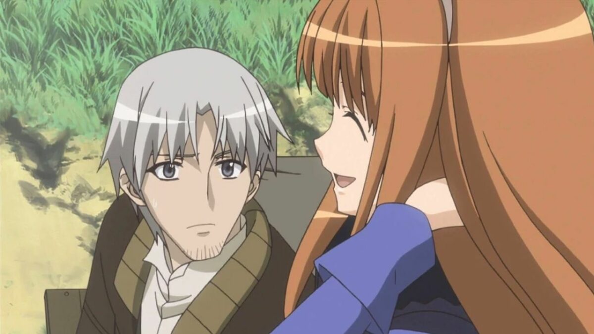 How old is Holo in ‘Spice and Wolf’? When does she share a kiss with Lawrence?