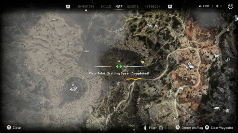 Vista Points Locations – Side Quest Easy Guide- Horizon Forbidden West