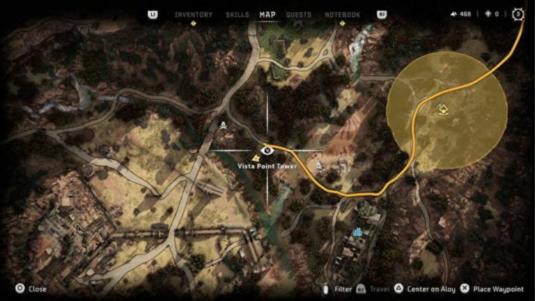 Vista Points Locations – Side Quest Easy Guide- Horizon Forbidden West