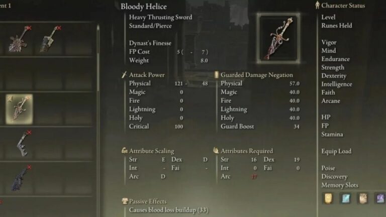 How to Obtain Bloody Helice – Weapon Location + Map Guide – Elden Ring 