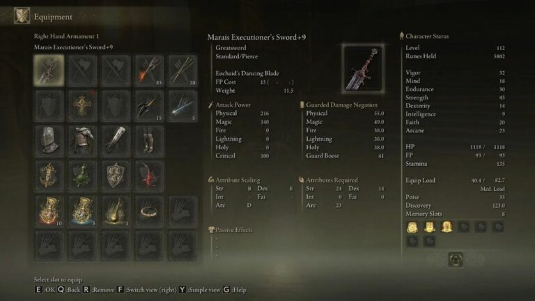 How to Obtain Marais Executioner’s Sword – Location + Map – Elden Ring 