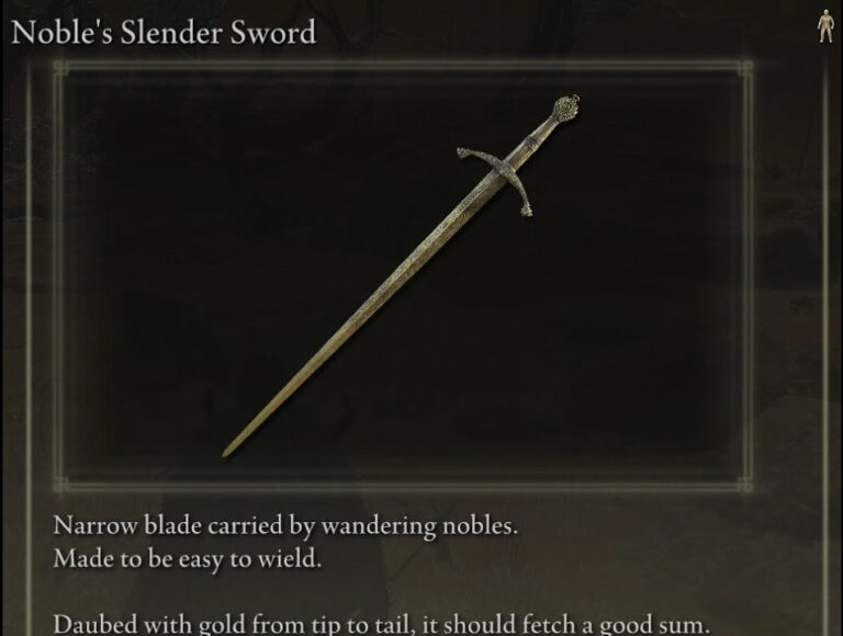 How to Obtain the Noble’s Slender – Sword Location Guide – Elden Ring 
