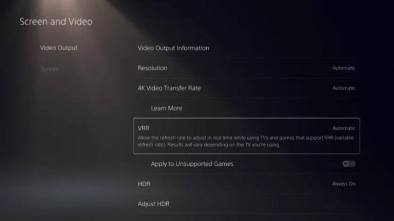 PlayStation 5 Has Finally Received VRR Support for 14 Games 