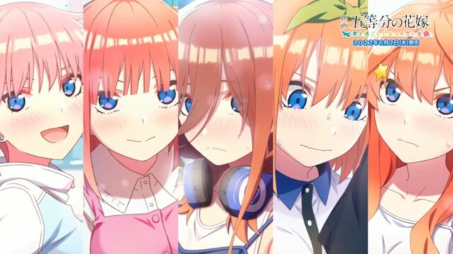 Novo Teaser da Quintessential Quintuplets Film mostra o Festival Escolar