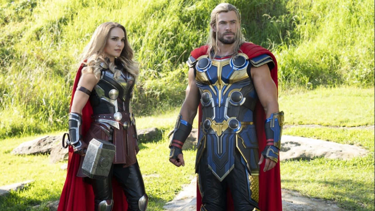 Thor Encounters Jane Foster’s Mighty Thor in First Love and Thunder Clip cover