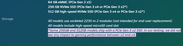 Valve Switches To Gen3 x2 SSD For Some 256 & 512 GB Steam Deck Models