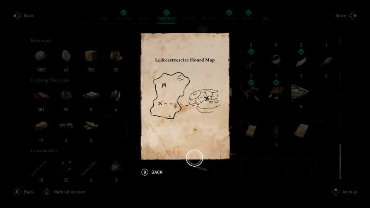 A Complete Guide to Ledecesrescire Hoard Map Treasure in AC Valhalla