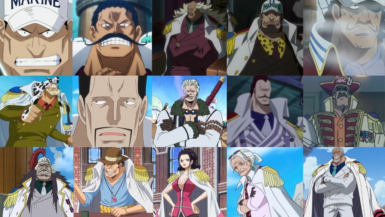 One Piece: ¡Los 15 vicealmirantes marinos más fuertes, clasificados! cubrir
