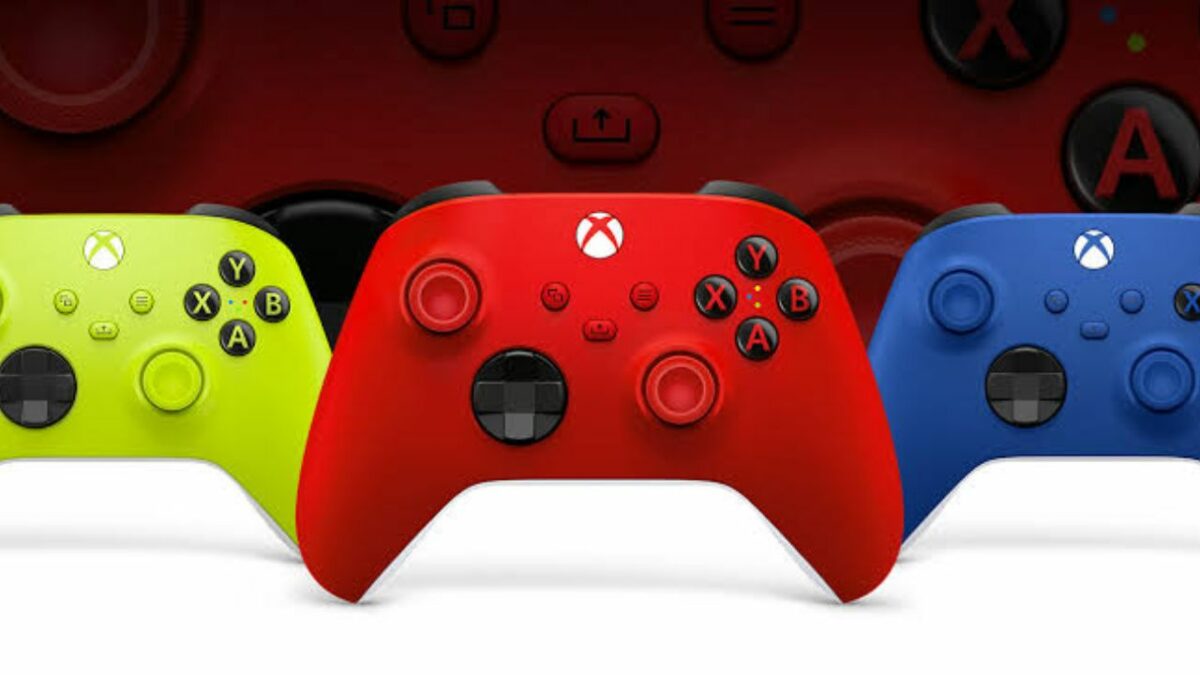 Controlador Xbox que cambia de color