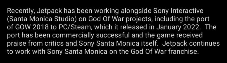 PC-Port-Entwickler von God of War arbeiten mit Sony an einem Live-Service-Titel