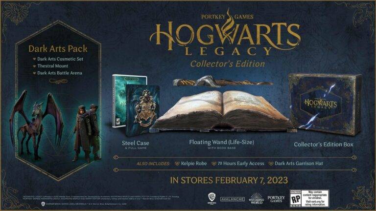 Desglose de las ediciones heredadas de Hogwarts: estándar, de lujo y de coleccionista