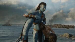 Who is the human kid with Jake Sully in the Avatar 2 trailer?