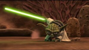 Why did Yoda have a Blissl Around His Neck in Dagobah?
