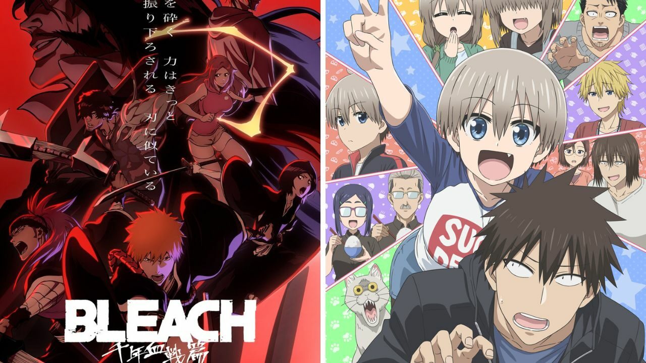 Dónde transmitir episodios doblados en inglés para la portada de Bleach y Uzaki-chan