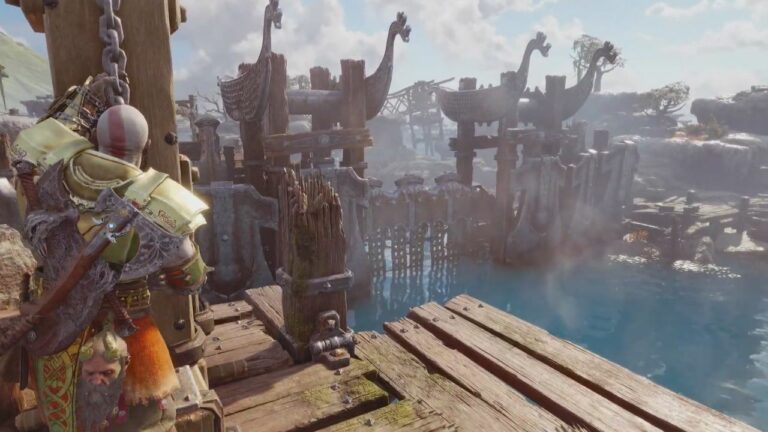 River Gate Puzzle Guide in Aurvangar Wetlands - GoW Ragnarok