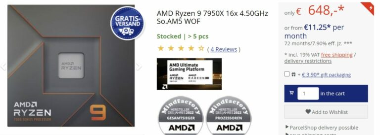 Newegg Offers Huge Black Friday Discounts on AMD Ryzen 7000 Series