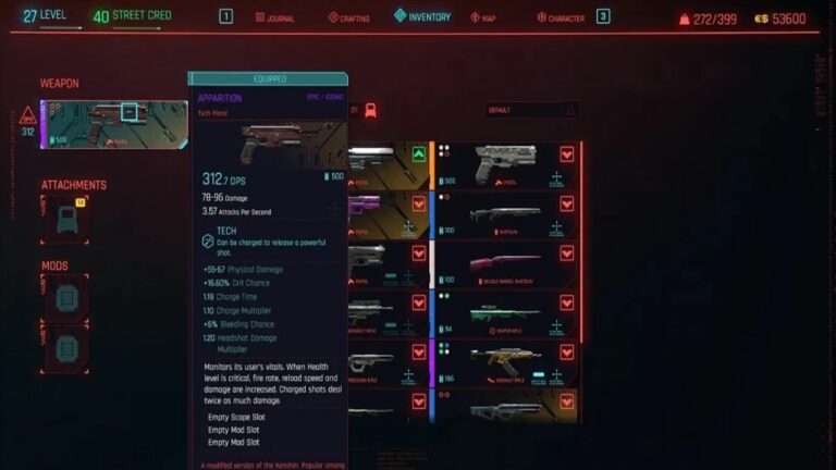 Top 10 Pistols in Cyberpunk 2077, Ranked!