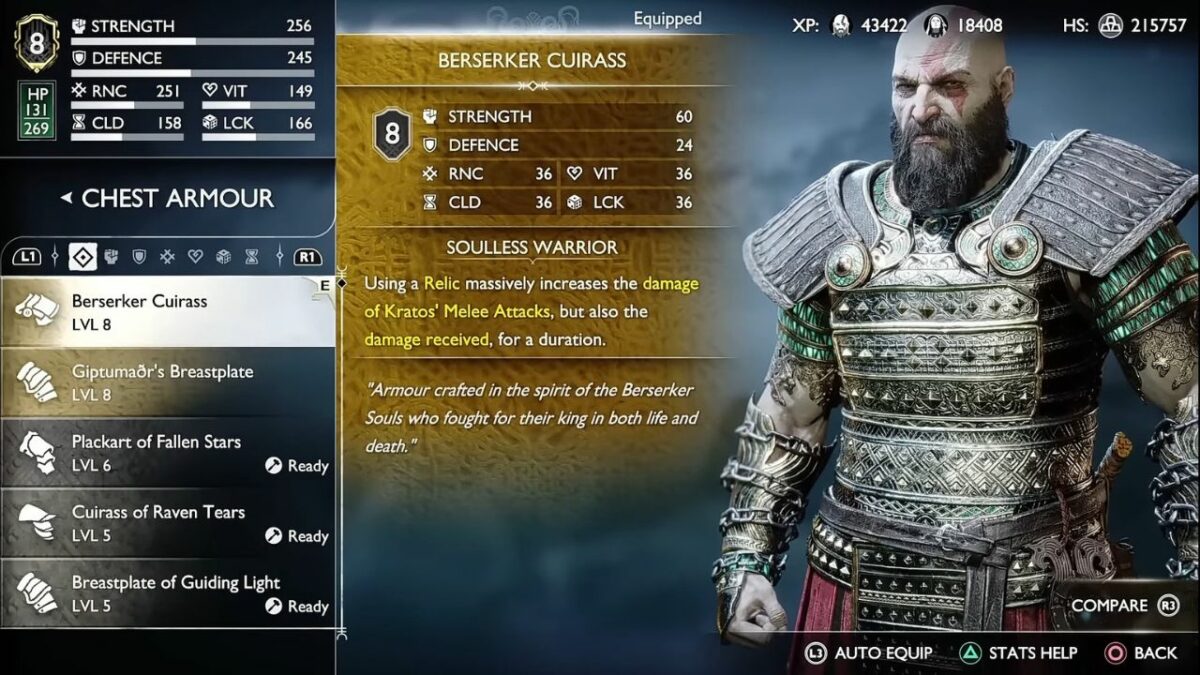 How to Obtain the Berserker Armor Set in God of War Ragnarok