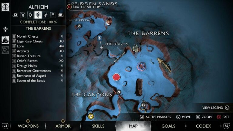 Una guía para encontrar todas las chispas del caos: God of War: Ragnarok