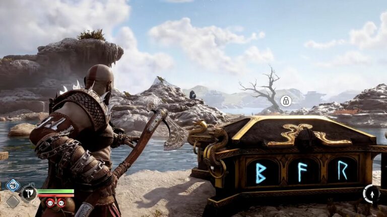 Primeira solução de baú Nornir – God of War: Ragnarok