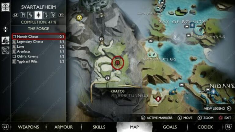 God of War Ragnarok Svartalfheim Forge Nornir Chest Walkthrough