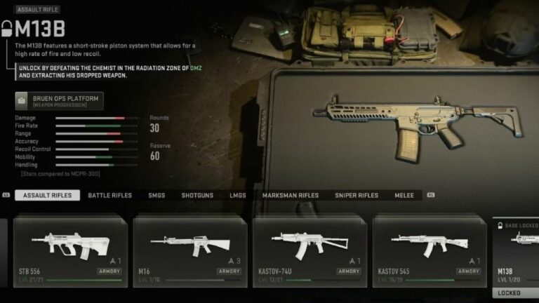 Complete DMZ Goal to Obtain M13B in Call of Duty: Modern Warfare 2 