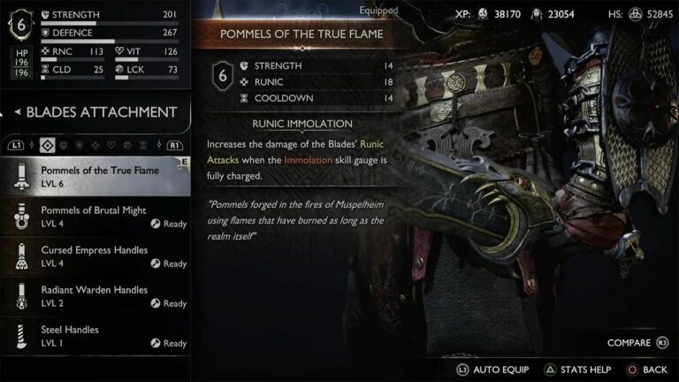 Best attachments for Blades of Chaos, God of War Ragnarok