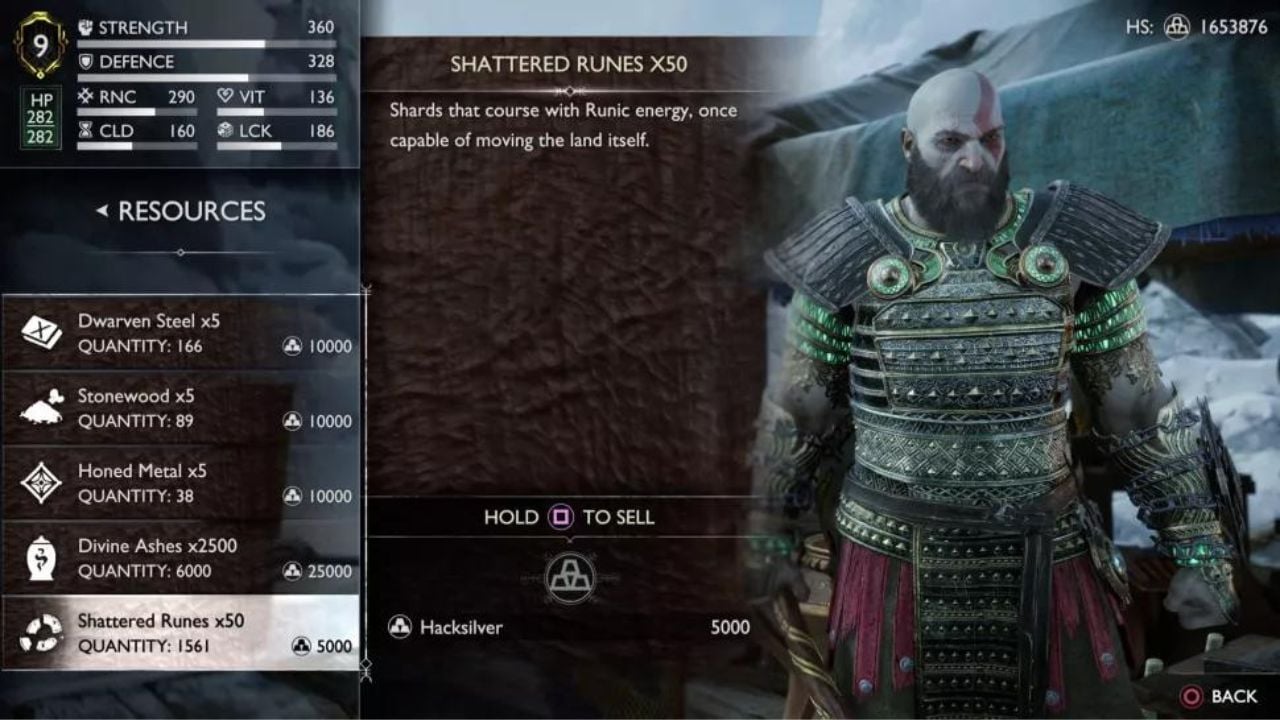 Shattered Runes: 使用法と場所 – God of War Ragnarok の表紙