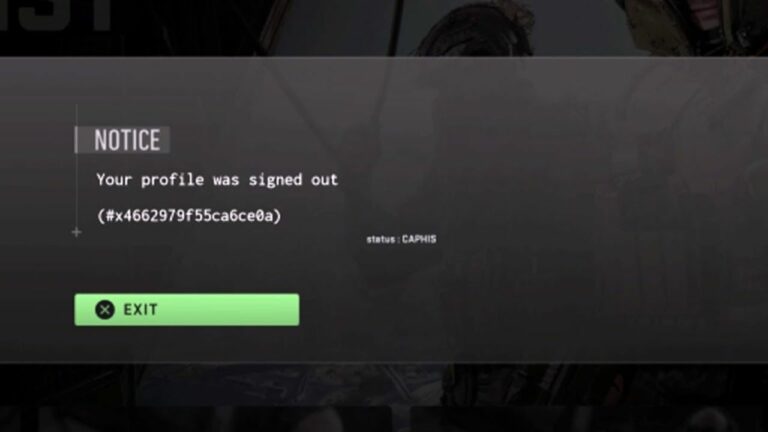 Your Profile Was Signed Out Error Message Fix – Warzone 2.0