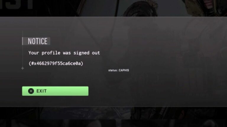 Corrección del mensaje de error de cierre de sesión de su perfil – Warzone 2.0
