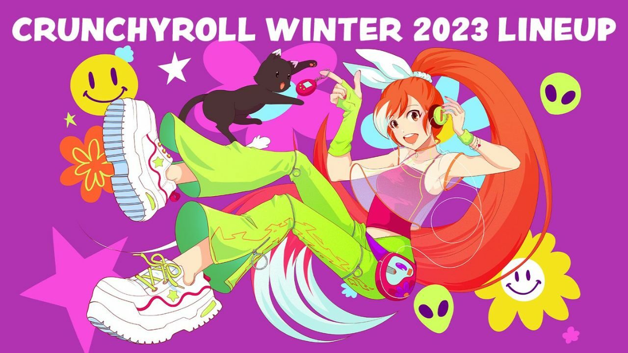 Crunchyroll comparte su portada de la línea de anime Terrific Winter 2023
